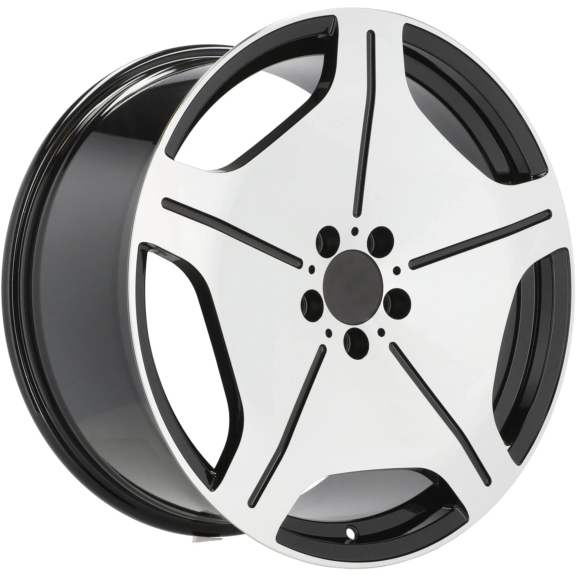 Alu kola pro Mercedes FBX035 9.5x19 5x112 ET43 66.6 Black Polished | Wheelsup.cz