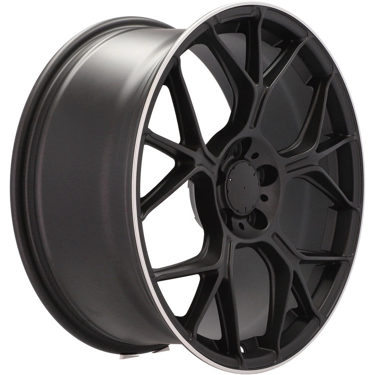 Alu kola pro Mercedes FBX120 9.5x19 5x112 ET45 66.6 Black & Polished Lip | Wheelsup.cz
