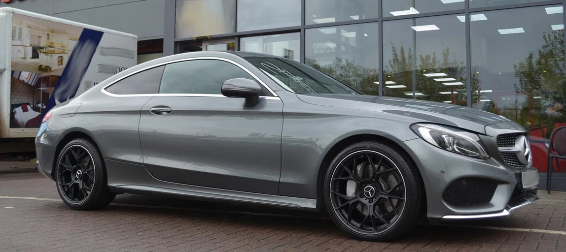 Alu kola pro Mercedes FBX120 9.5x19 5x112 ET45 66.6 Black & Polished Lip | Wheelsup.cz