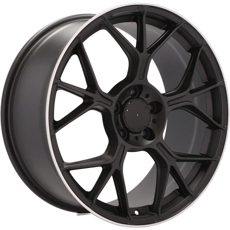 Alu kola pro Mercedes FBX120 8x18 5x112 ET42 66.6 Black & Polished Lip | Wheelsup.cz
