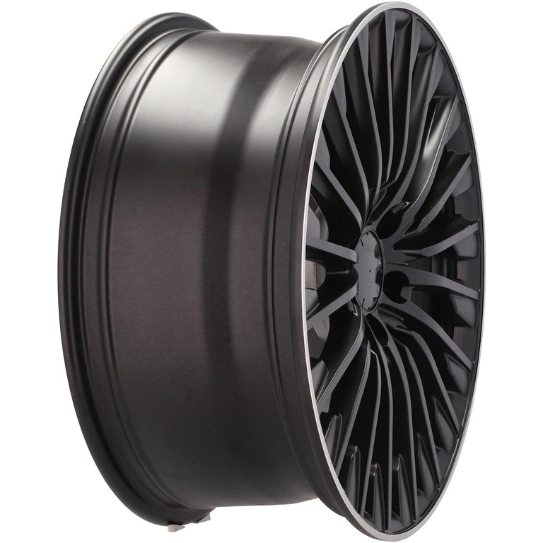 Alu kola pro Mercedes FBX132 8x18 5x112 ET43 66.6 Black Half Matt & Polished Lip | Wheelsup.cz