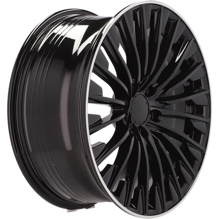 Alu kola pro Mercedes FBX132 8x18 5x112 ET43 66.6 Black & Polished Lip | Wheelsup.cz