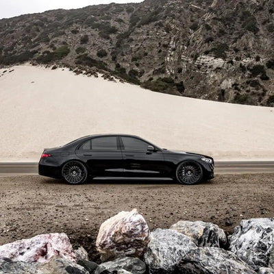 Alu kola pro Mercedes FBX162 9.5x21 5x112 ET41.5 66.6 Black Half Matt | Wheelsup.cz