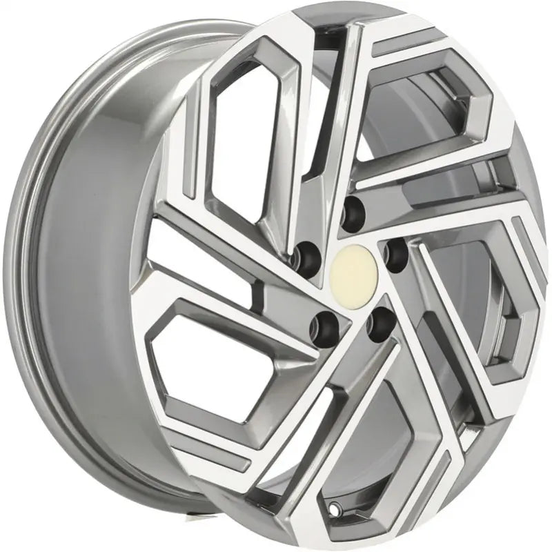 Alu kola pro Hyundai FBX345 7.5x18 5x114.3 ET51 67.1 Grey Polished | Wheelsup.cz