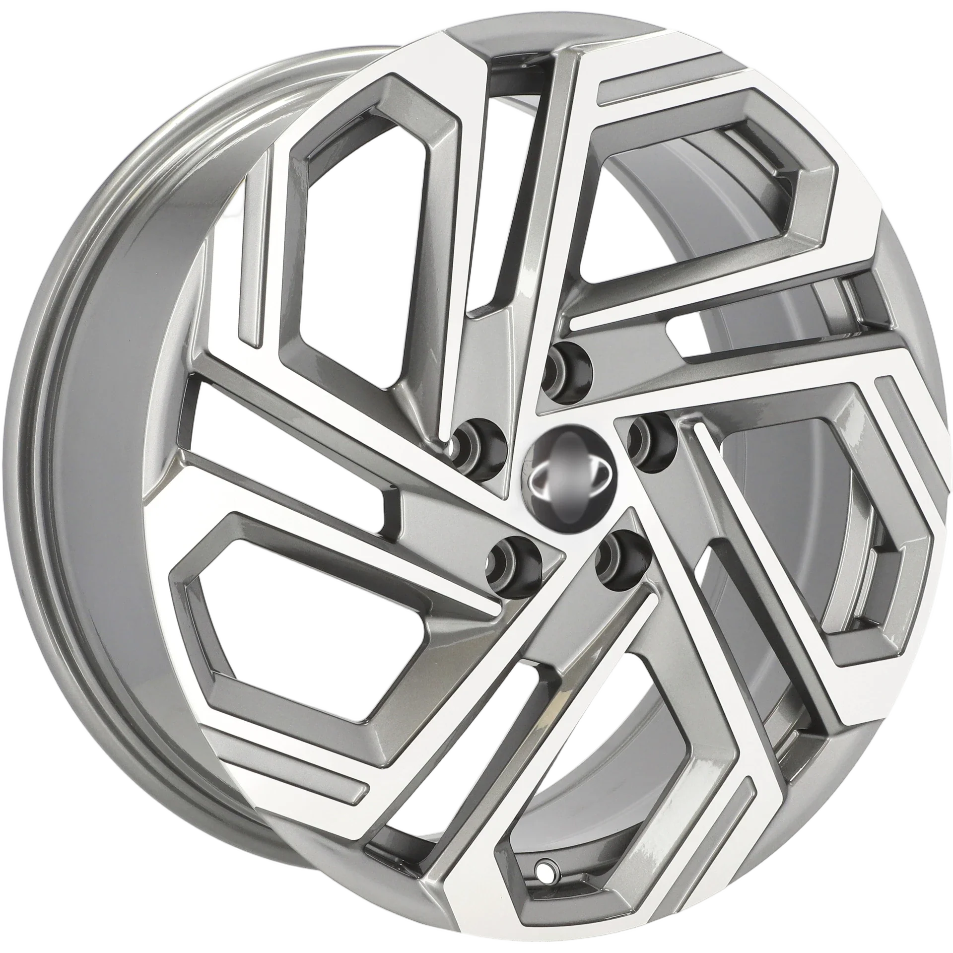 Alu kola pro Hyundai FBX345 7.5x19 5x114.3 ET51 67.1 Grey Polished | Wheelsup.cz