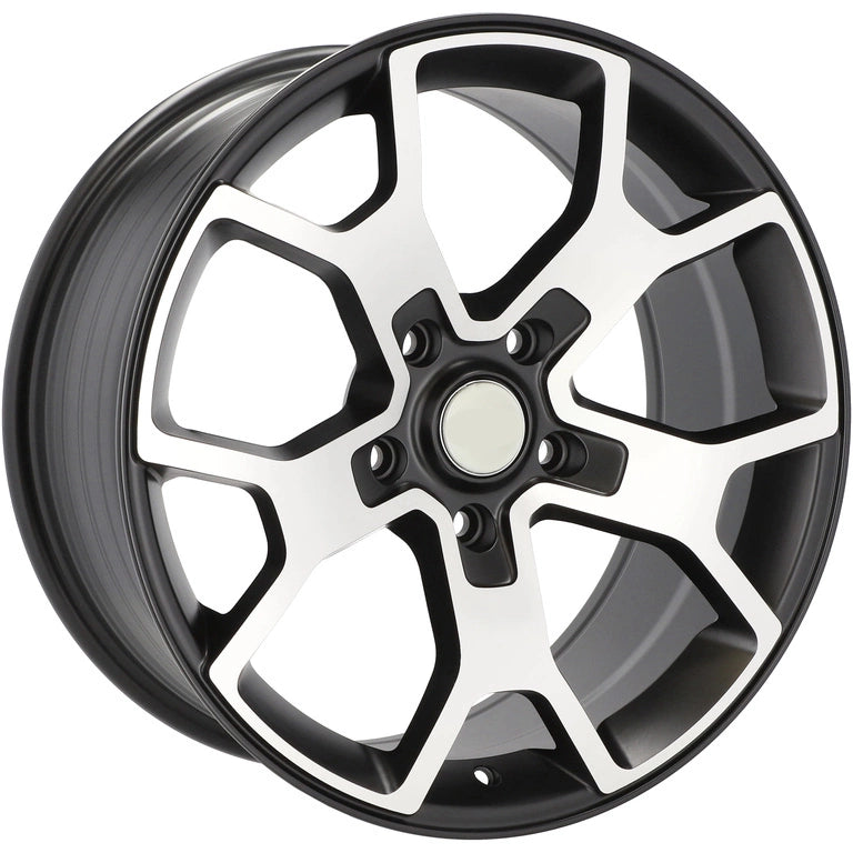 Alu kola pro Jeep FBX372 8x18 5x127 ET35 71.6 Black Polished Half Matt