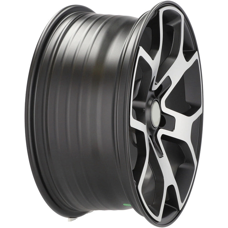 Alu kola pro Jeep FBX372 8x18 5x127 ET35 71.6 Black Polished Half Matt