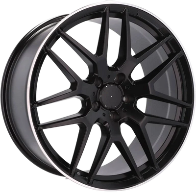 Alu kola pro Mercedes FE115 10x21 5x112 ET52 Black Half Matt & Polished Lip | Wheelsup.cz