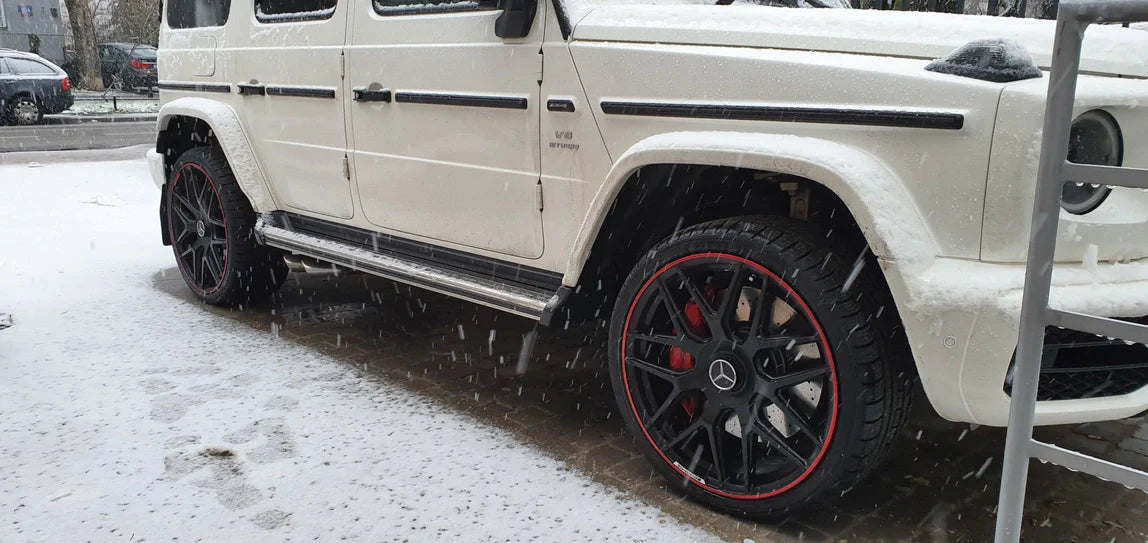 Alu kola pro Mercedes FE115 10x21 5x130 ET35 84.1 Black & Red Line | Wheelsup.cz