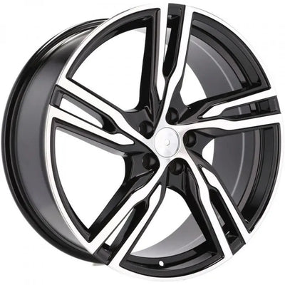 Alu kola pro Volvo FE161 8x19 5x108 ET45 63.4 Black Polished Half Matt