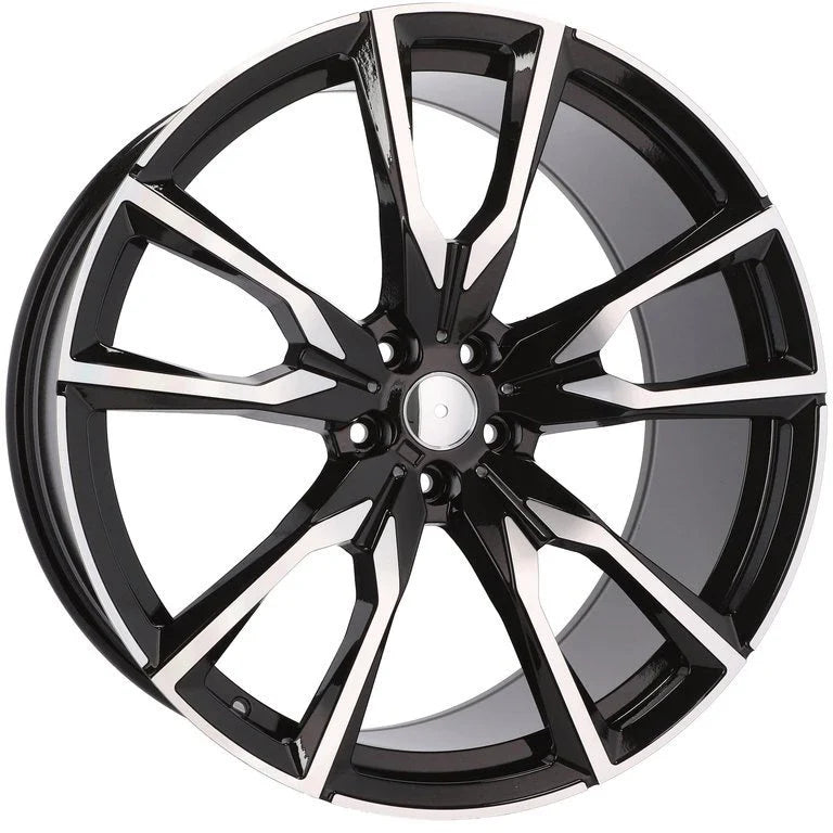 Alu kola pro BMW FE221 9.5x22 5x112 ET32 66.6 Black Polished | Wheelsup.cz