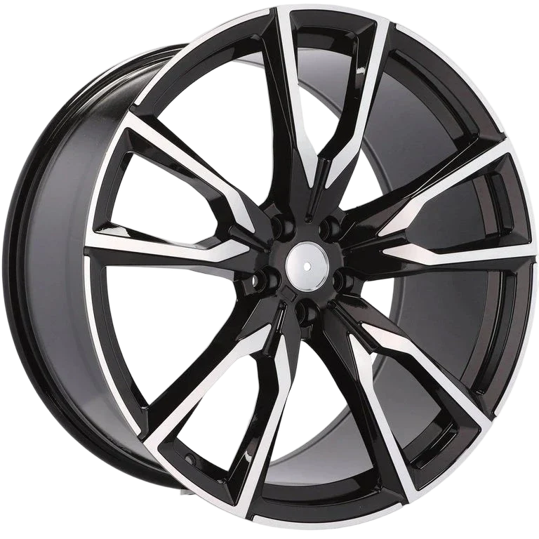 Alu kola pro BMW FE221 9.5x22 5x112 ET32 66.6 Black Polished | Wheelsup.cz