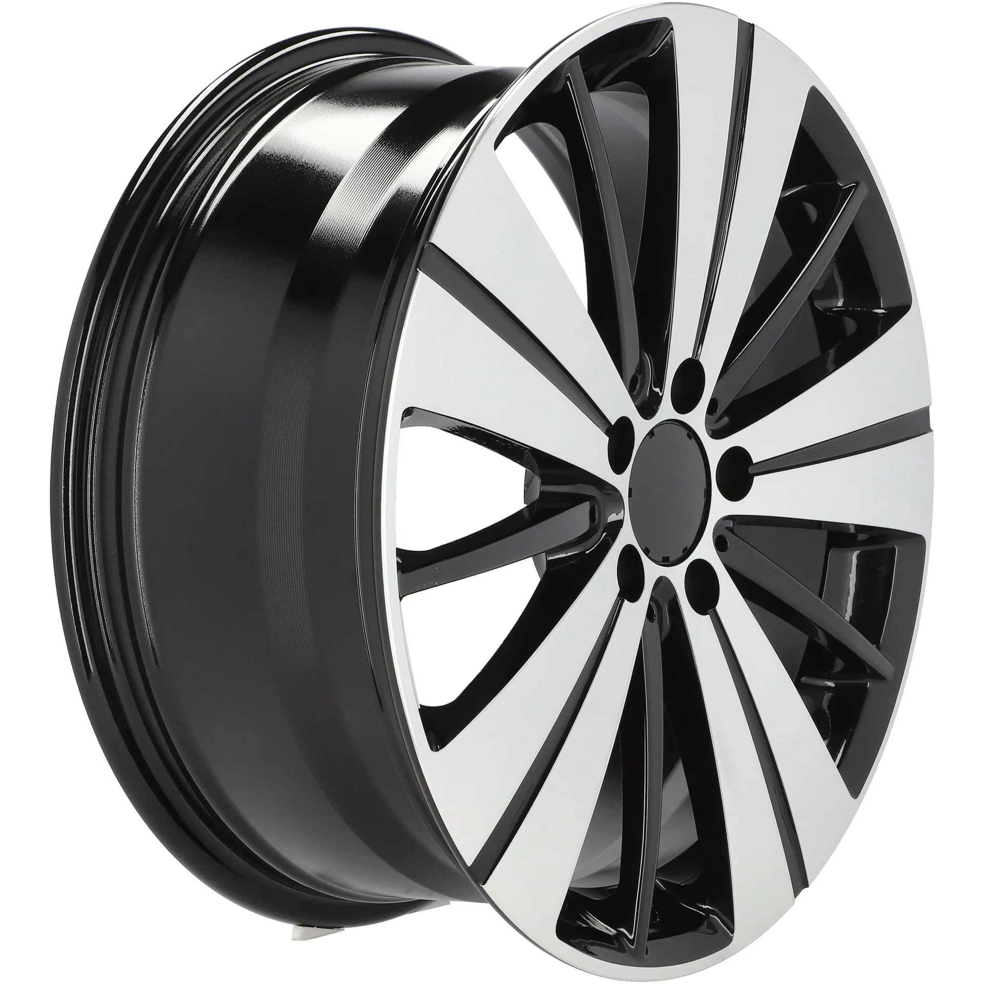 Alu kola pro Mercedes H3298F 7.5x18 5x112 ET52 66.6 Black Polished | Wheelsup.cz
