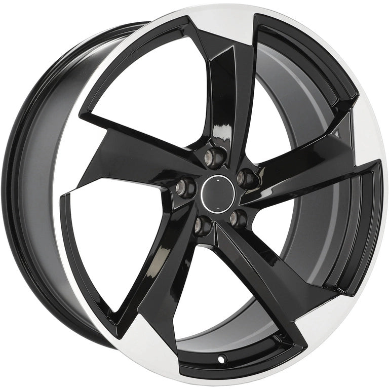 Alu kola pro Audi H3388F 8.5x19 5x112 ET35 66.6 Black Polished | Wheelsup.cz