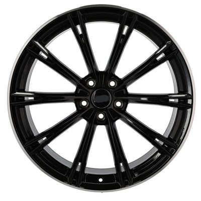 Alu kola pro Audi H5060 9x20 5x112 ET30 66.6 Black & Polished Lip