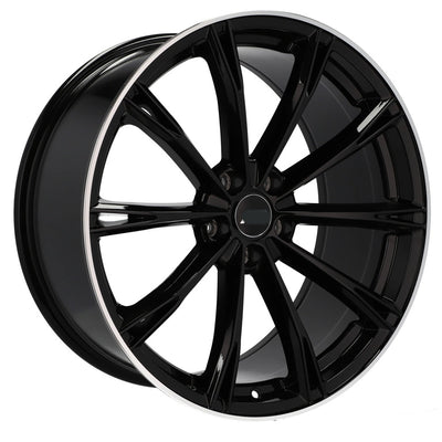 Alu kola pro Audi H5060 9x20 5x112 ET30 66.6 Black & Polished Lip | Wheelsup.cz