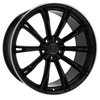 Alu kola pro Audi H5060 8x18 5x112 ET40 66.6 Black & Polished Lip