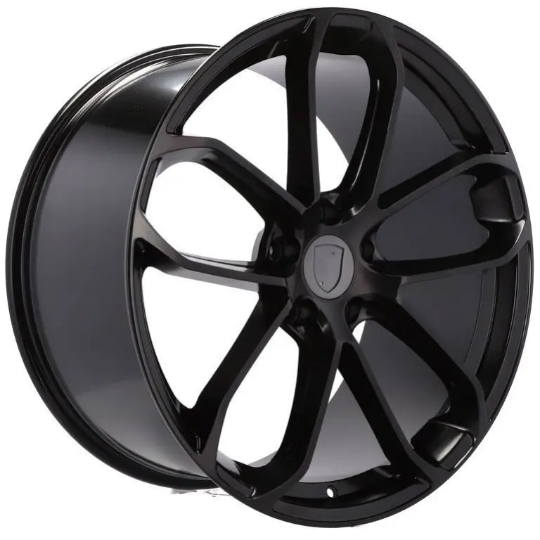 Alu kola pro Porsche H5084 9x20 5x130 ET50 71.6 Black Half Matt | Wheelsup.cz