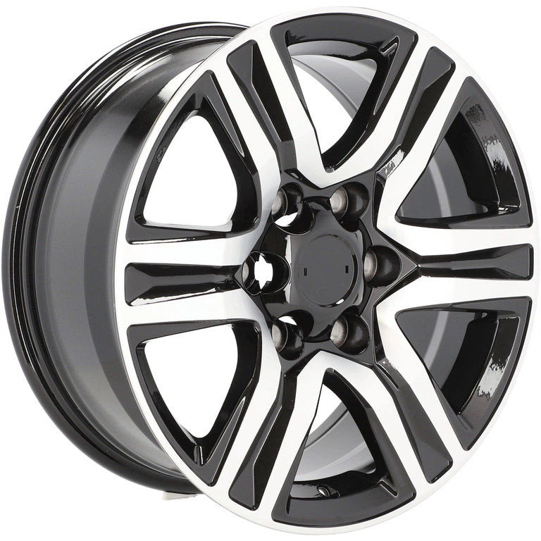 Alu kola pro Toyota H718F 7.5x17 6x139.7 ET25 106.1 Black Polished | Wheelsup.cz