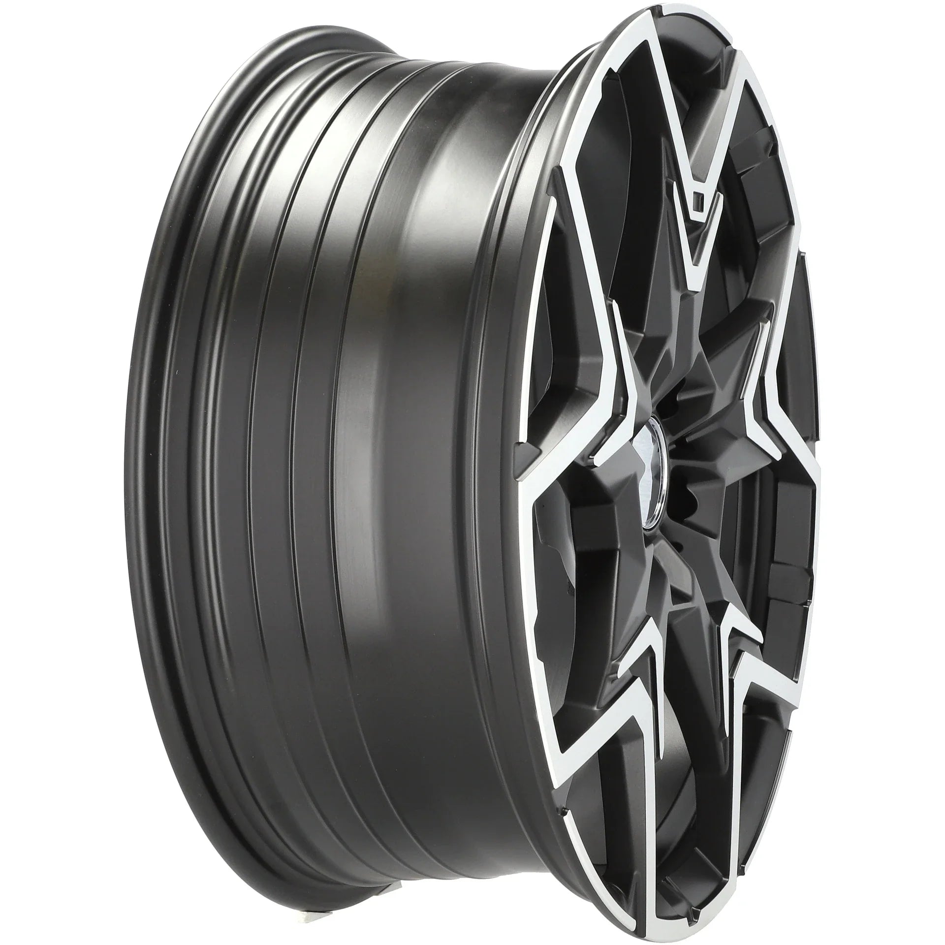 Alu kola pro BMW HF5223 8x20 5x112 ET46 66.6 Black Polished Half Matt | Wheelsup.cz