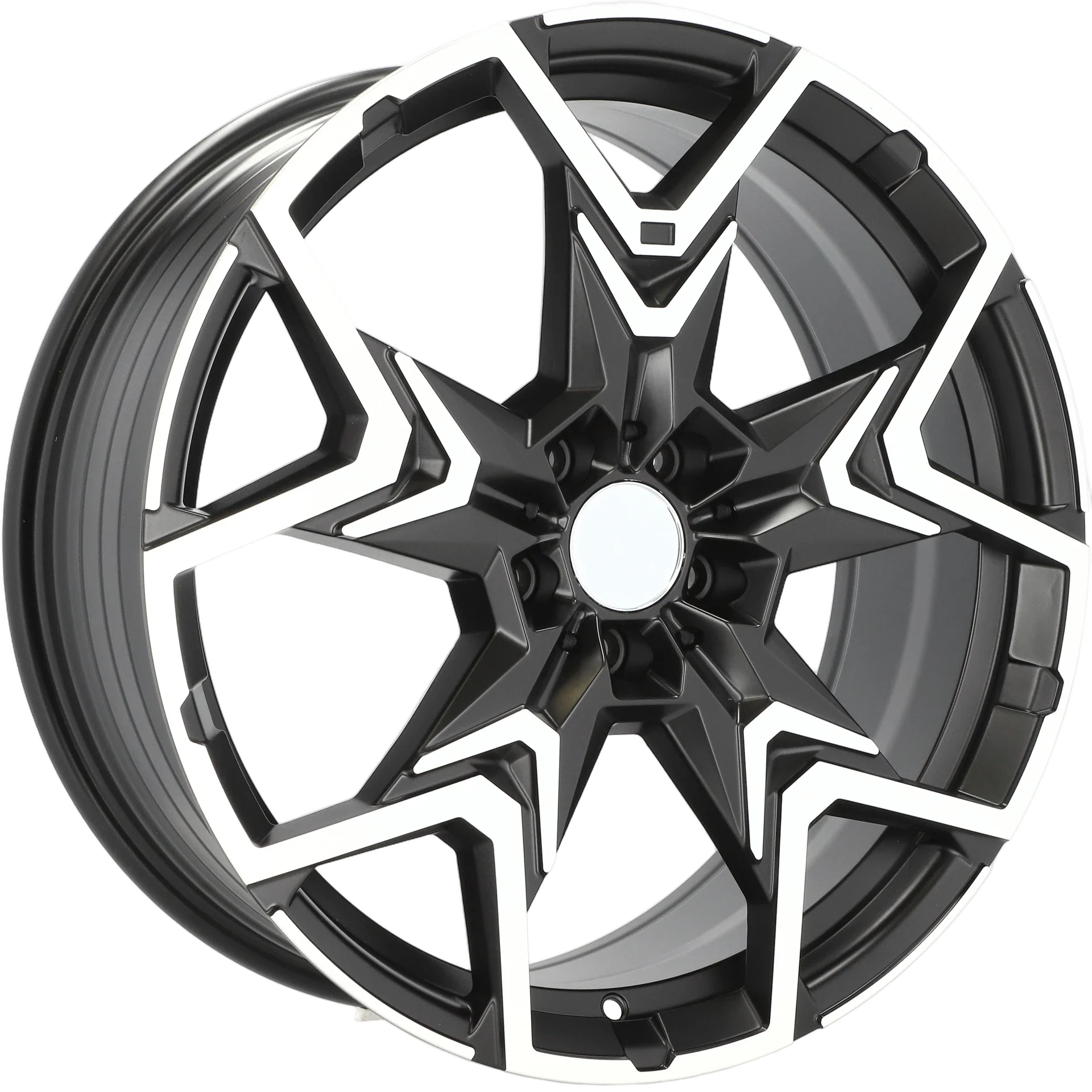 Alu kola pro BMW HF5223 8x20 5x112 ET46 66.6 Black Polished Half Matt | Wheelsup.cz