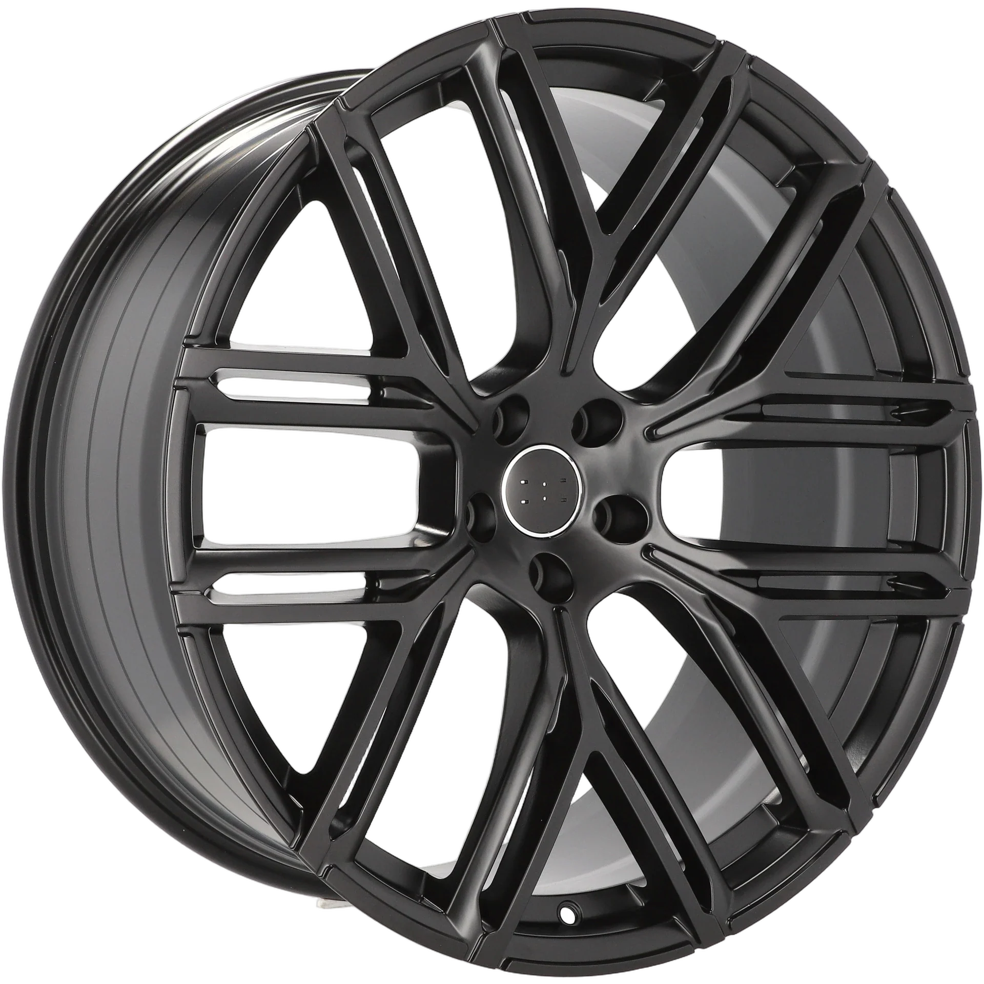 Alu kola pro Audi HF736 10x22 5x112 ET18 66.6 Black Half Matt | Wheelsup.cz