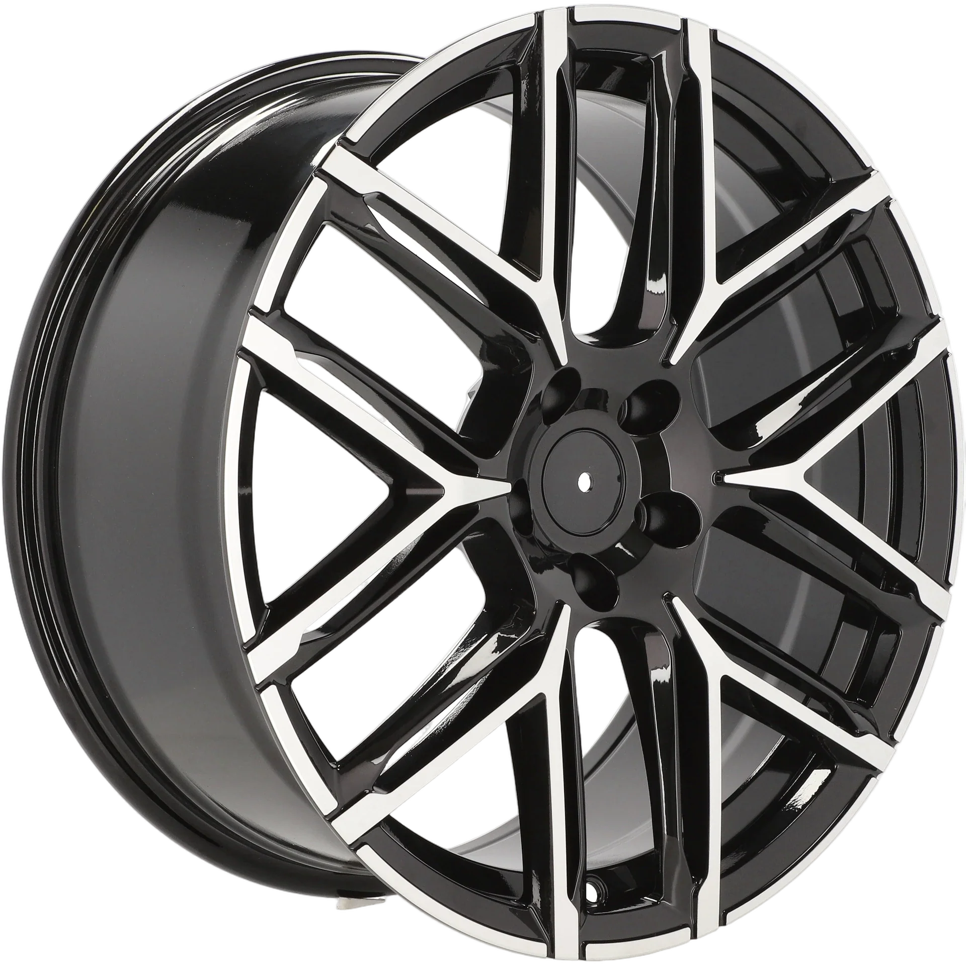 Alu kola pro Audi HF736 9.5x21 5x112 ET30 66.6 Black Polished | Wheelsup.cz