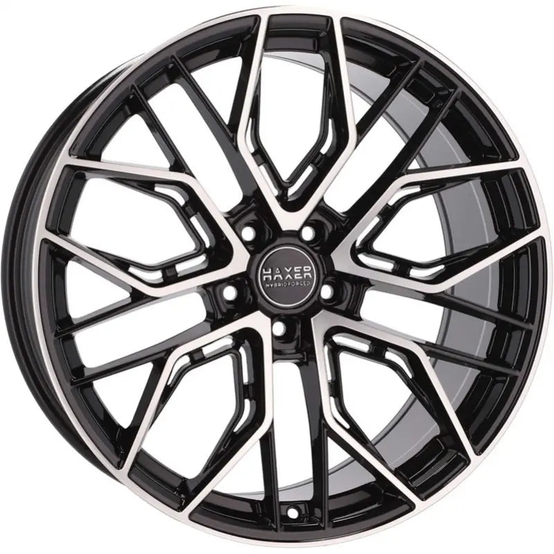 Alu kola HAXER HX015F 9x20 5x112 ET30 66.6 Black Polished | Wheelsup.cz