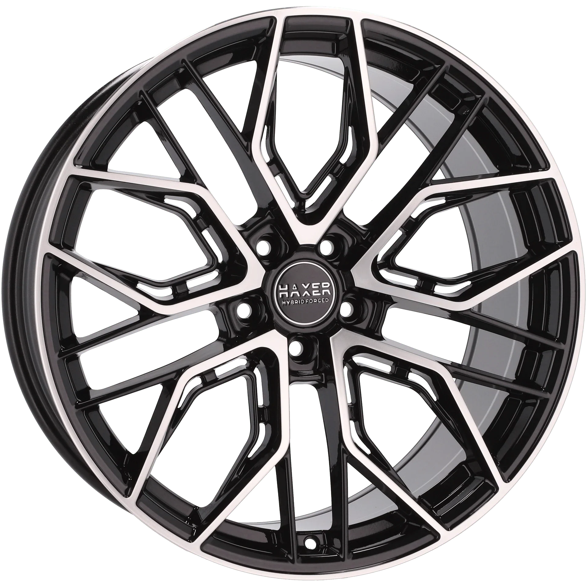 Alu kola HAXER HX015F 10.5x22 5x112 ET20 66.6 Black Polished