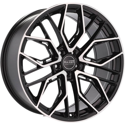 Alu kola HAXER HX015F 10.5x22 5x112 ET20 66.6 Black Polished | Wheelsup.cz
