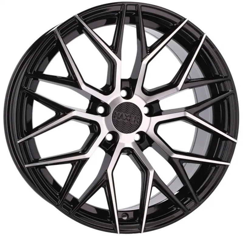 Alu kola HAXER HX035 8x18 5x112 ET40 66.6 Black Polished | Wheelsup.cz