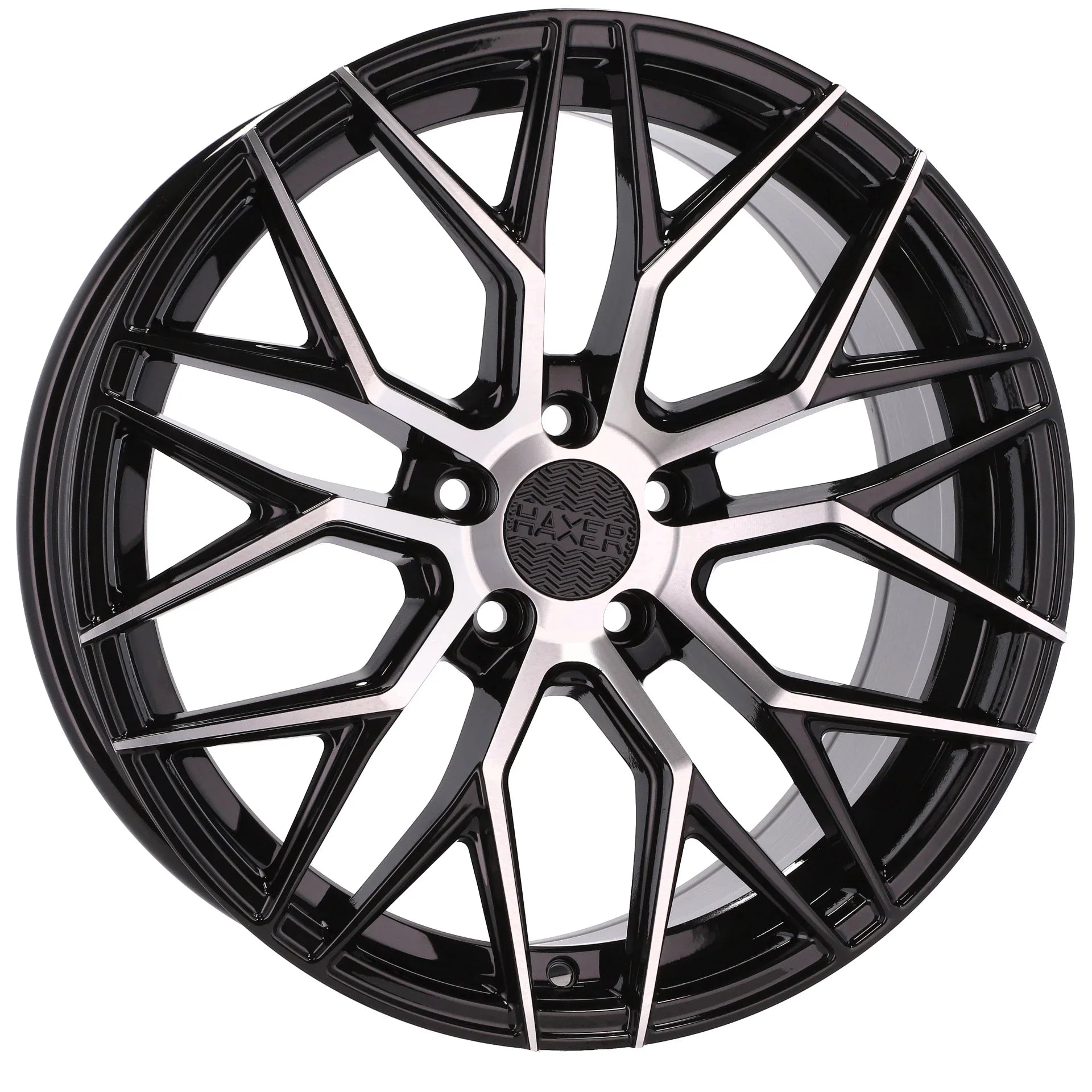 Alu kola HAXER HX035 8x18 5x112 ET40 66.6 Black Polished