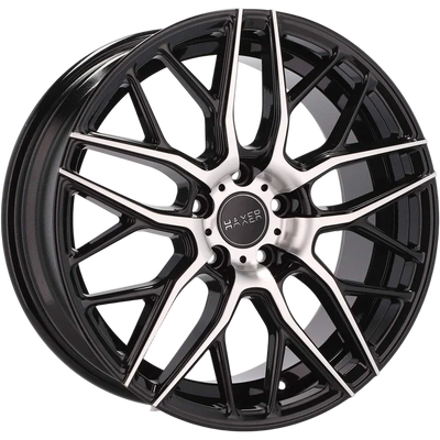 Alu kola HAXER HX038 8x18 5x112 ET45 66.6 Black Polished | Wheelsup.cz