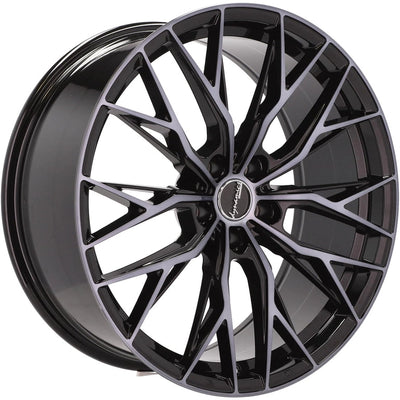 Alu kola HAXER HX042 8.5x20 5x112 ET35 66.6 Black & Tinted Face