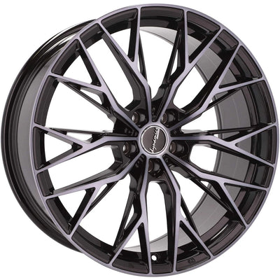 Alu kola HAXER HX042 8.5x20 5x112 ET35 66.6 Black & Tinted Face | Wheelsup.cz