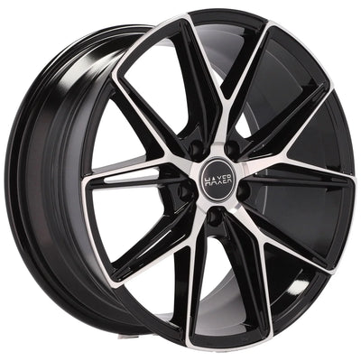 Alu kola HAXER HX043 8x18 5x110 ET28 65.1 Black Polished