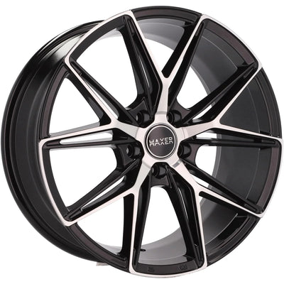 Alu kola HAXER HX043 8x18 5x120 ET40 72.6 Black Polished | Wheelsup.cz