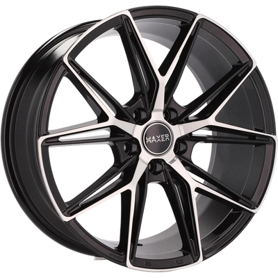 Alu kola HAXER HX043 8x18 5x110 ET28 65.1 Black Polished | Wheelsup.cz