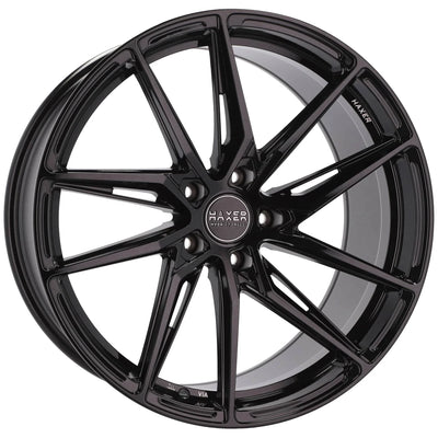 Alu kola HAXER HX08F 8x18 5x112 ET35 66.6 Black | Wheelsup.cz
