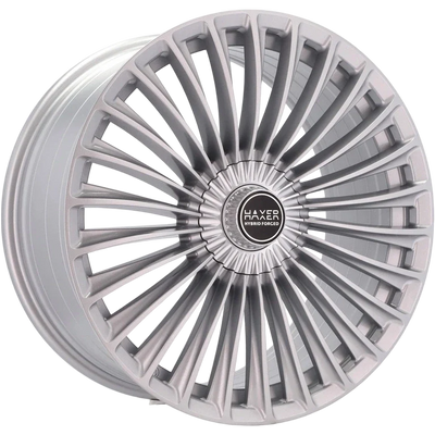 Alu kola HAXER HX09F 8.5x20 5x112 ET43 66.6 Silver Shining | Wheelsup.cz