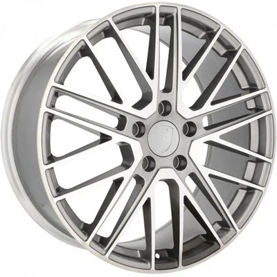 Alu kola pro Porsche I0375 9.5x21 5x130 ET69 71.6 Grey Polished | Wheelsup.cz