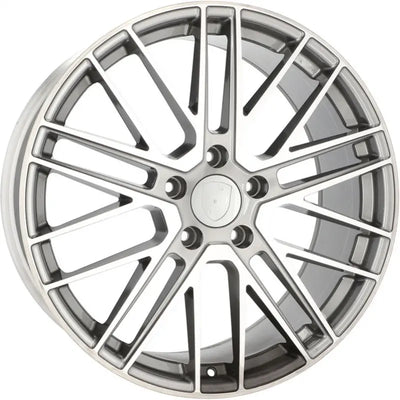 Alu kola pro Porsche I0375 9.5x21 5x130 ET69 71.6 Grey Polished | Wheelsup.cz