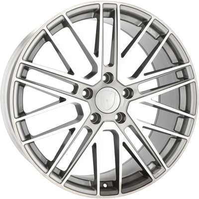Alu kola pro Porsche I0375 9.5x21 5x130 ET69 71.6 Grey Polished