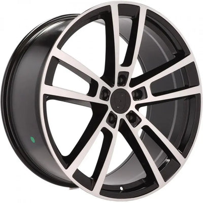 Alu kola pro Porsche I3081F 11.5x22 5x130 ET61 71.6 Black Polished | Wheelsup.cz