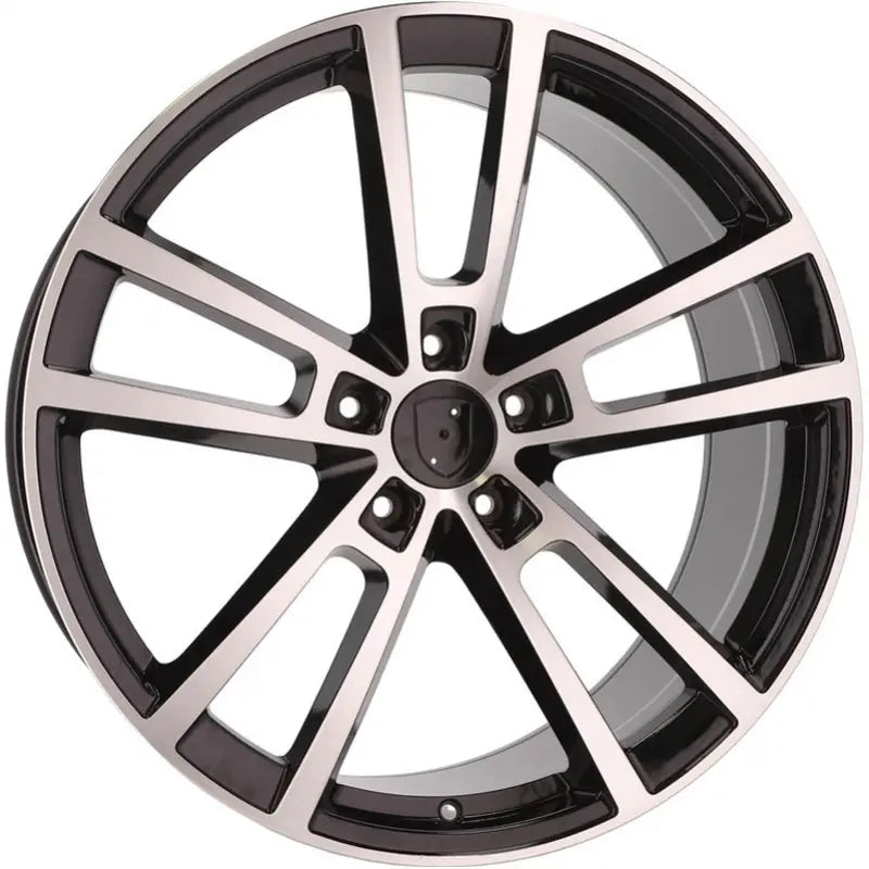 Alu kola pro Porsche I3081F 11.5x22 5x130 ET61 71.6 Black Polished | Wheelsup.cz
