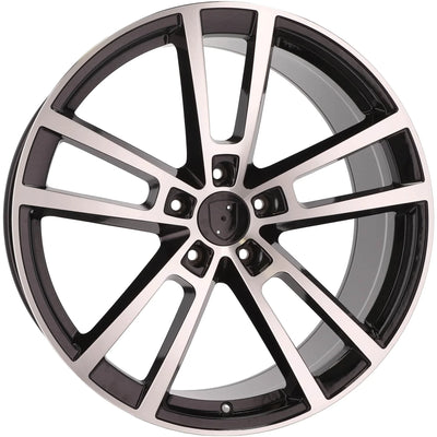 Alu kola pro Porsche I3081F 11.5x22 5x130 ET61 71.6 Black Polished