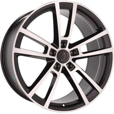Alu kola pro Porsche I3081F 11.5x22 5x130 ET61 71.6 Black Polished | Wheelsup.cz