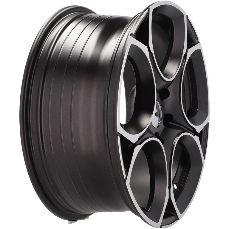 Alu kola pro Volkswagen I5162 8x18 5x112 ET45 57.1 Black Polished Half Matt | Wheelsup.cz