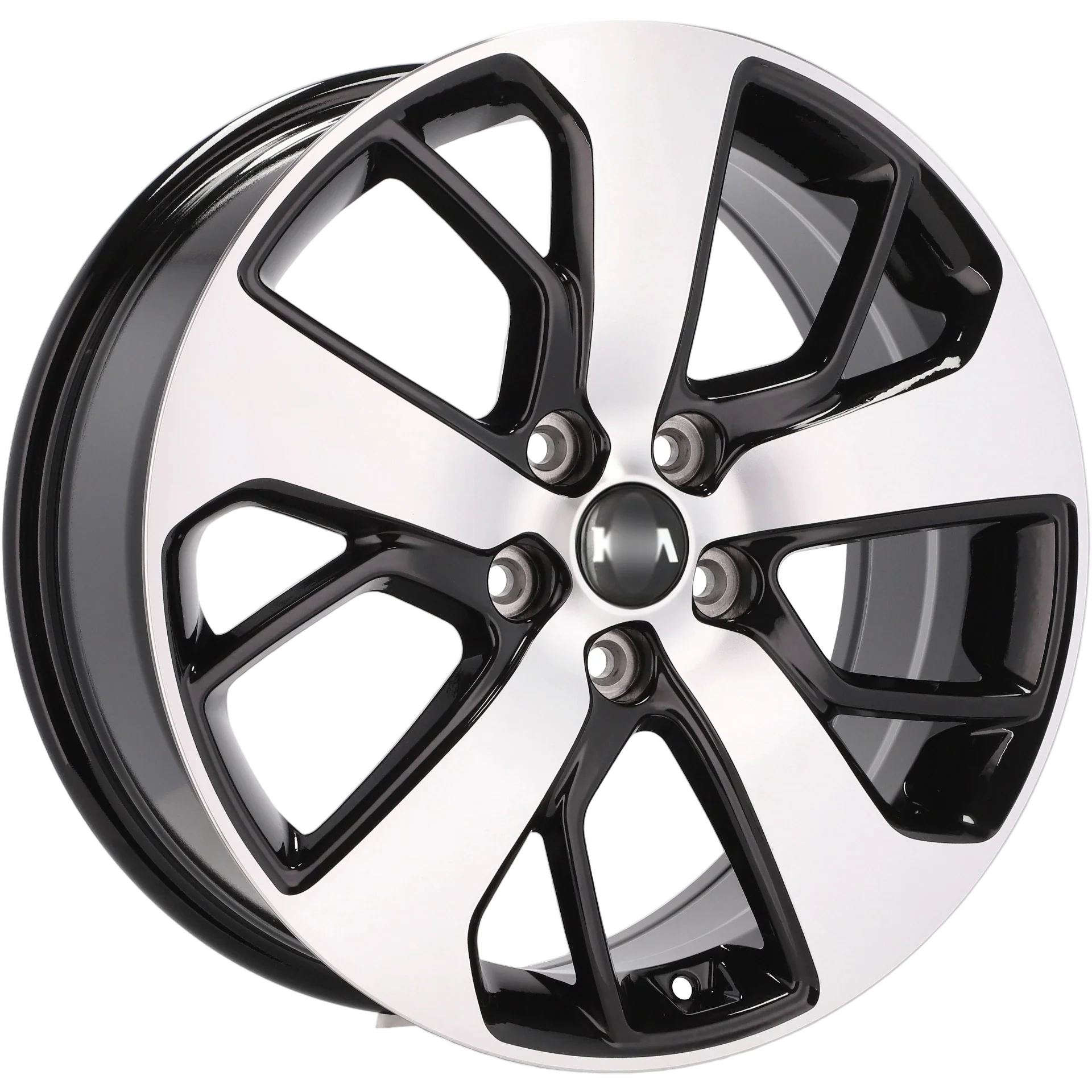 Alu kola pro Kia I5390 7.5x18 5x114.3 ET52.5 67.1 Black Polished | Wheelsup.cz