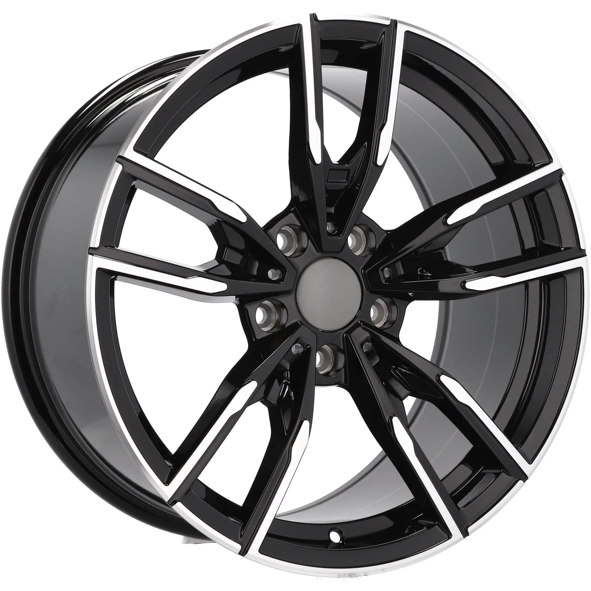Alu kola pro BMW I5478 9.5x19 5x112 ET38 66.6 Black Polished Half Matt